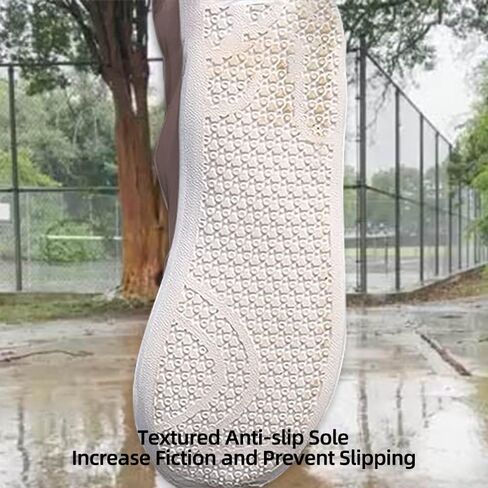 Waterproof Shoes Cover, Rain Boot Shoe Covers, Reusable Women Men PVC Rubber Sole Overshoes Galoshes Protectors for Cycling Camping Travel (XXL, White) in Saudi Arabia