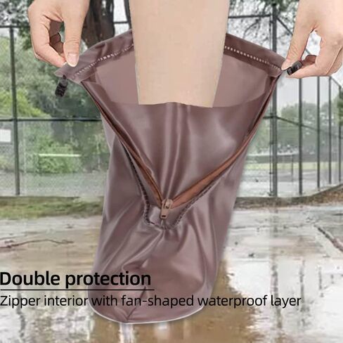 Waterproof Shoes Cover, Rain Boot Shoe Covers, Reusable Women Men PVC Rubber Sole Overshoes Galoshes Protectors for Cycling Camping Travel (XXL, White) in Saudi Arabia