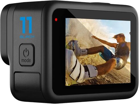GoPro HERO11 (Hero 11) Black - Waterproof Action Camera with 5.3K Video, 27MP Photos, 1/1.9" Sensor, Live Streaming, Webcam, Stabilization + 64GB Card, 50 Piece Accessory Kit and 2 Extra Batteries in Saudi Arabia