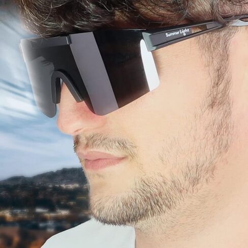 نظارات شمسية مستقطبة من SummerLight، تلتف حول الرياضة حماية من الأشعة فوق البنفسجية 400 لركوب الدراجات والجري ونظارات الجولف للرجال والنساء in Kuwait