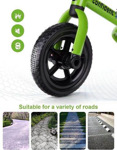 Ancaixin 3 in 1 Toddler Tricycles for 2-5 Years Old Boys and Girls with Adjustable Seat Detachable Pedal and Bell, Foldable Baby Balance Bike Riding Toys for Kids, Child Birthday Gift Green in Saudi Arabia