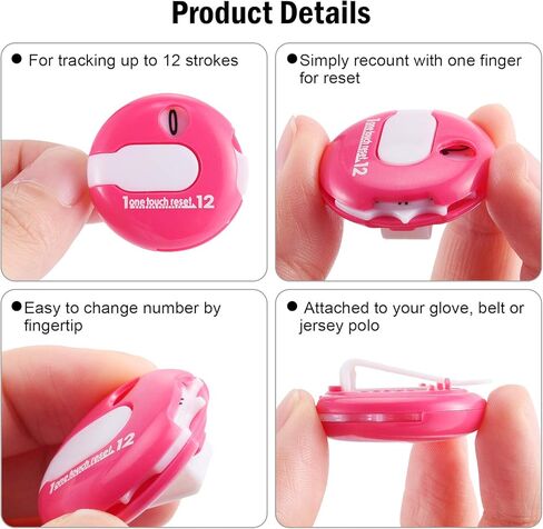 Frienda Golf Score Counter Mini Golf Stroke Counter with One Touch Reset and Simple Attachment to Scorekeeper Glove in, 3 Pieces in Saudi Arabia