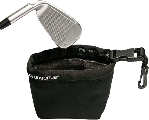 Golf Club and Golf Ball Cleaning Bag, Waterproof Clean Face Technology Liner, Detachable Clip, Machine Washable, Cleans Club Grooves, Dry Exterior (Neoprene or Microfiber Option Available) in Saudi Arabia