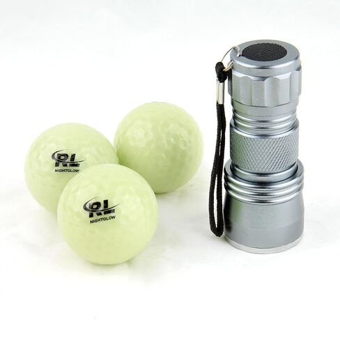 R&L Glow Golf Balls for Night Sports - Tournament Fluorescent Glowing in The Dark Golf Ball - Long Lasting Bright Luminous Balls in Kuwait