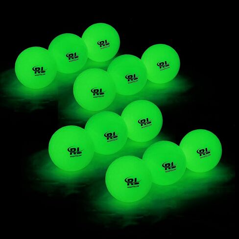 R&L Glow Golf Balls for Night Sports - Tournament Fluorescent Glowing in The Dark Golf Ball - Long Lasting Bright Luminous Balls in Kuwait