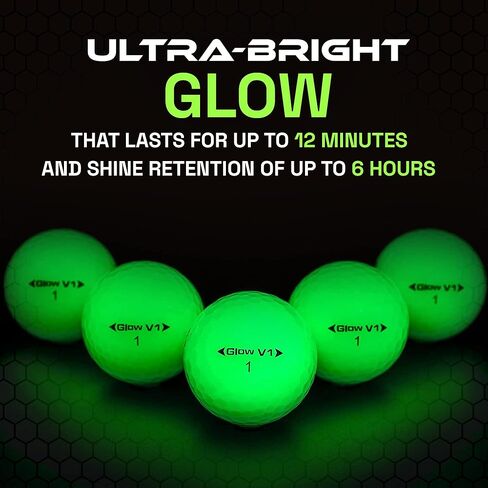 كرات الجولف جلو V1 المتوهجة - عدد 12 in Kuwait