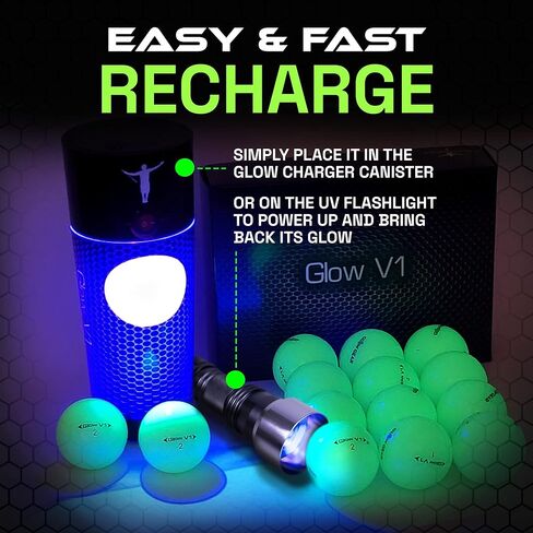 كرات الجولف جلو V1 المتوهجة - عدد 12 in Kuwait