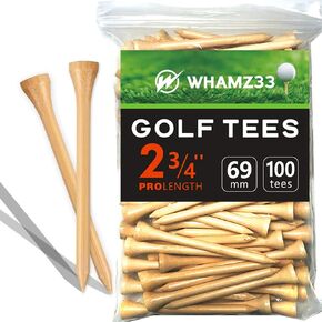 WHAMZ33 W Professional Wooden Golf Tees 2 3/4 inch Tee Pack of 100 Golf Tee in Saudi Arabia