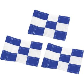 KINGTOP Checkered Golf Flag All 8x6 Inch – 420D Nylon, Tube Inserted – Mini Practice Putting Green Flags for Yard in Kuwait