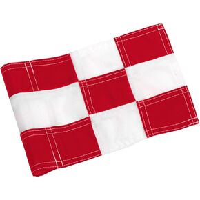 KINGTOP Checkered Golf Flag All 8x6 Inch – 420D Nylon, Tube Inserted – Mini Practice Putting Green Flags for Yard in Kuwait