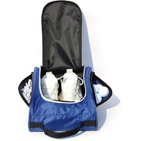 Golf Shoe Bag, Outdoor Zippered Carrier Bags with Ventilation for Women and Men, Sport Shoes Bag with External Pockets for golf accessories（Black） in Saudi Arabia