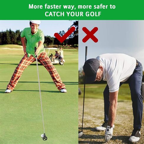 لعبة غولف كرة الجولف كولرنر - أداة استرجاع الكرة 2 في 1 - أداة جولف تلسكوبي لاسترداد الماء، كرات جولف ملتقط كرات الجولف من الفولاذ المقاوم للصدأ in Kuwait