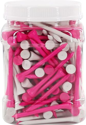 GOLTERS Natural Wood Golf Tees Bulk 2-3/4 Inch Wooden Tee Reduce Side Spin and Friction Durable Golf Tees for Golf Daily Practice 120 Count/160 Count in Kuwait