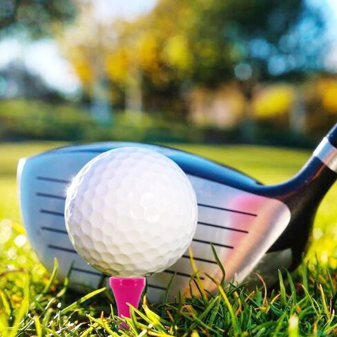 GOLTERS Natural Wood Golf Tees Bulk 2-3/4 Inch Wooden Tee Reduce Side Spin and Friction Durable Golf Tees for Golf Daily Practice 120 Count/160 Count in Kuwait