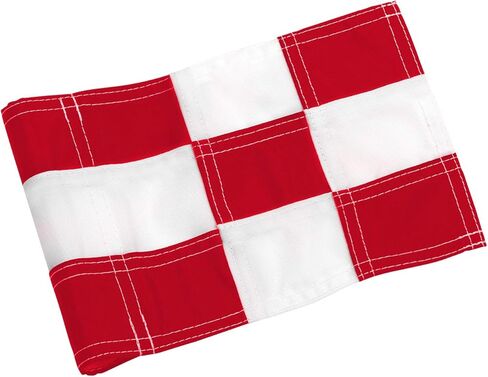 KINGTOP Checkered Golf Flag All 8x6 Inch – 420D Nylon, Tube Inserted – Mini Practice Putting Green Flags for Yard in Kuwait