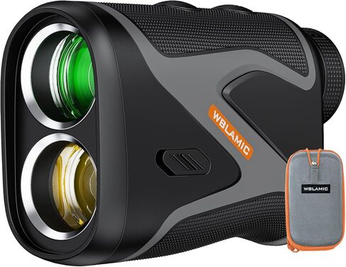 1100 Yards Golf Rangefinder with Slope, WBLAMIC Type-C Recharging Golf Range Finder for Golf & Hunting with Flag Pole Lock Vibration, 6X Magnification, ±1 Yard Accuracy, External Slope Switch in Saudi Arabia