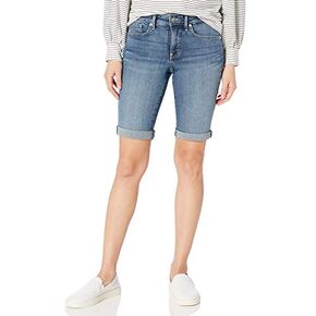 NYDJ Women's Petite Briella Jean Shorts with Roll Cuffs | Slimming & Flattering Fit