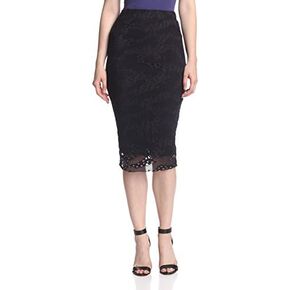 Twenty Tees Women's Perforated Current Midi Skirt in Kuwait