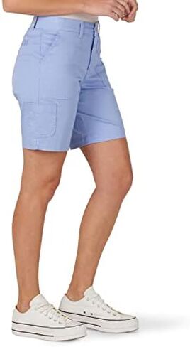 Lee Women's Flex-to-go Mid-Rise Cargo Bermuda Short in Kuwait
