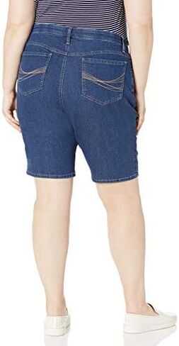 Riders by Lee Indigo Women's Plus-Size Comfort Waist Bermuda Short in Kuwait