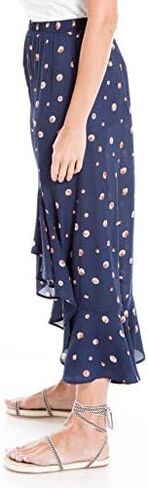 تنورة متوسطة الطول للسيدات من Max Studio بحاشية مكشكشة ومطبوعة بالزهور in Kuwait