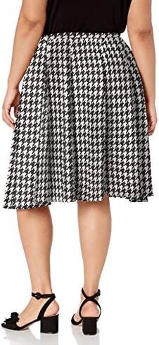 Star Vixen Women's Plus-Size Knee Length Full Skater Skirt in Saudi Arabia