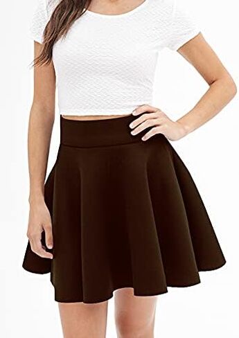 تنورة قصيرة كاجوال واسعة ومتعددة الاستخدامات للسيدات من صنع جوني، XS-3XL، مصنوعة في الولايات المتحدة الأمريكية in Kuwait