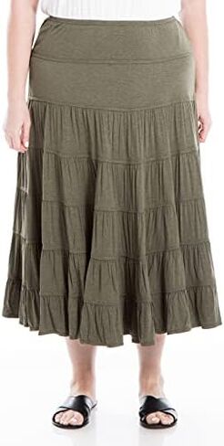 Max Studio Women's Plus Size Tier Maxi Skirt in Saudi Arabia