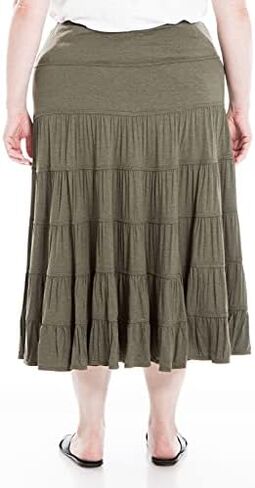 Max Studio Women's Plus Size Tier Maxi Skirt in Saudi Arabia