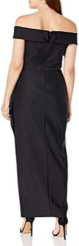 Alex Evenings Women's Slimming Long Side Ruched Dress with Cascade Ruffle Skirt in Saudi Arabia