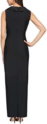 Alex Evenings Women's Slimming Long Side Ruched Dress with Cascade Ruffle Skirt in Saudi Arabia