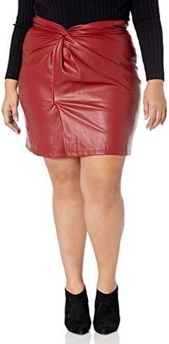 KENDALL + KYLIE Women's Side Tie Twist Knot Skirt in Kuwait