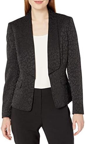 Kasper Women's Shawl Collar Strech Jacquard Fly Away Jacket in Saudi Arabia