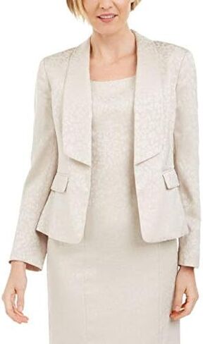 Kasper Women's Shawl Collar Strech Jacquard Fly Away Jacket in Saudi Arabia