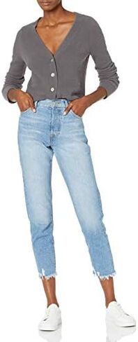 The Drop Women's Francine V-Neck Button Front Cozy Cardigan in Saudi Arabia