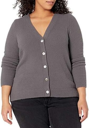 The Drop Women's Francine V-Neck Button Front Cozy Cardigan in Saudi Arabia