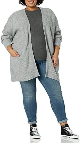Goodthreads Women's Oversized Boucle Shaker Stitch Cardigan Sweater in Kuwait