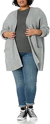 Goodthreads Women's Oversized Boucle Shaker Stitch Cardigan Sweater in Kuwait