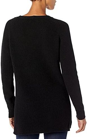 Goodthreads Women's Cotton Shaker Stitch Deep V-Neck Sweater in Saudi Arabia