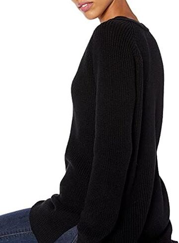 Goodthreads Women's Cotton Shaker Stitch Deep V-Neck Sweater in Saudi Arabia