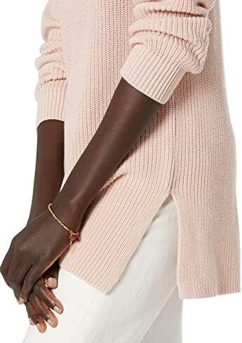 Goodthreads Women's Cotton Shaker Stitch Deep V-Neck Sweater in Saudi Arabia