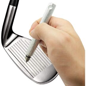 Golf Club Groove Sharpener Sharpening Tool Re-Grooving Cleaning Tool and Cleaner for Wedges & Irons