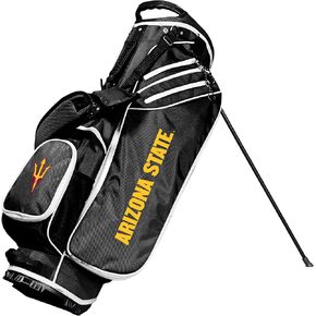 Team Golf NCAA Birdie Stand Golf Bag, Lightweight, 14-Way Club Divider, Spring Action Stand, Velcro Glove and Umbrella Holder & Padded Handles
