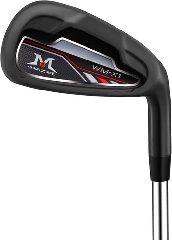 MAZEL WM-X1 مكواة جولف فردية 1,2,3,4,5,6,7,8,9، إسفين رمي، إسفين النهج، إسفين رملي مع أعمدة من الجرافيت/الفولاذ للاعبي الغولف الذين يستخدمون اليد اليمنى in Kuwait
