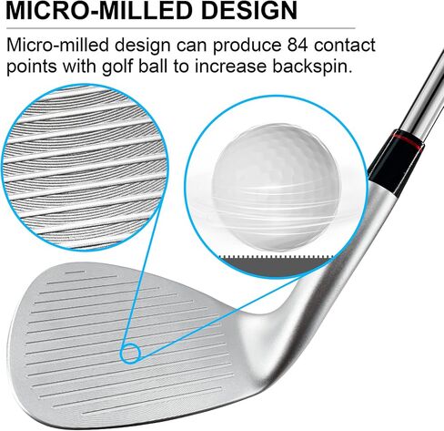 Yamato Golf Wedge Set or Individual Golf Wedges 50/52/54/56/58/60 Golf Gap Wedge Sets Sand Wedge|Lob Wedge Golf Clubs for Men & Women Milled Face for High Spin in Kuwait