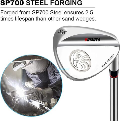 Yamato Golf Wedge Set or Individual Golf Wedges 50/52/54/56/58/60 Golf Gap Wedge Sets Sand Wedge|Lob Wedge Golf Clubs for Men & Women Milled Face for High Spin in Kuwait