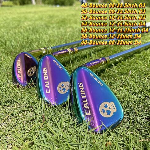 CALONG Golf Wedges S20C Forged Skull Sand Wedges for Men Right Hand 48 50 52 54 56 58 60 Degree Milled Face for More Spin Pitching Lob Golf Clubs  in Saudi Arabia