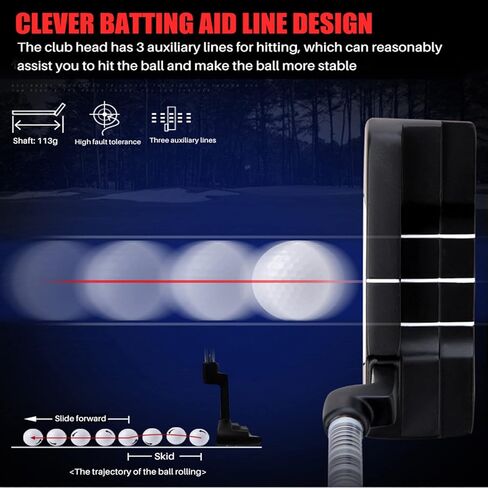 مضرب الجولف PGM، Chipper، Blade Putters للرجال والنساء - لقطات سهلة بالتخبط - قانونية للعب البطولة، اختر بين طريقتين أو مضرب الشفرة in Kuwait