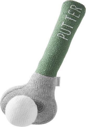 Mud Pie Children's Goft Knit Rattle, Green Putter Club in Saudi Arabia