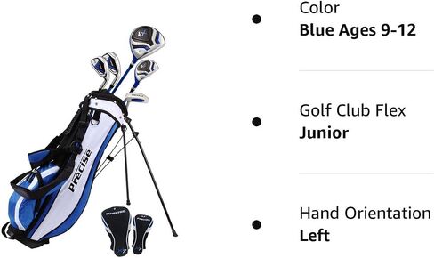 شركة PreciseGolf مجموعة نادي الغولف Precise X7 Junior الكاملة للأطفال - 3 فئات عمرية للأولاد والبنات - اليد اليمنى واليد اليسرى! in Kuwait